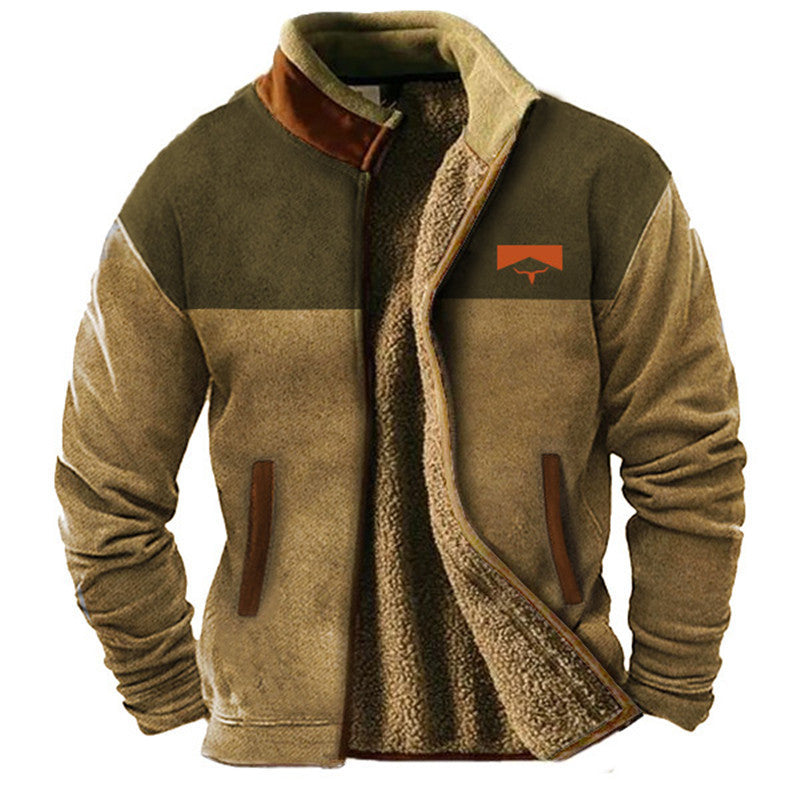 Mathéo - Chaqueta polar masculina de estilo casual
