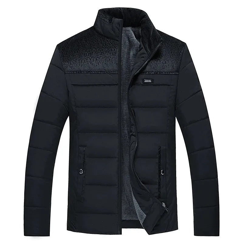 Chaqueta de Invierno Clásica con Forro de Polar Cálido – Elegante y Confortable