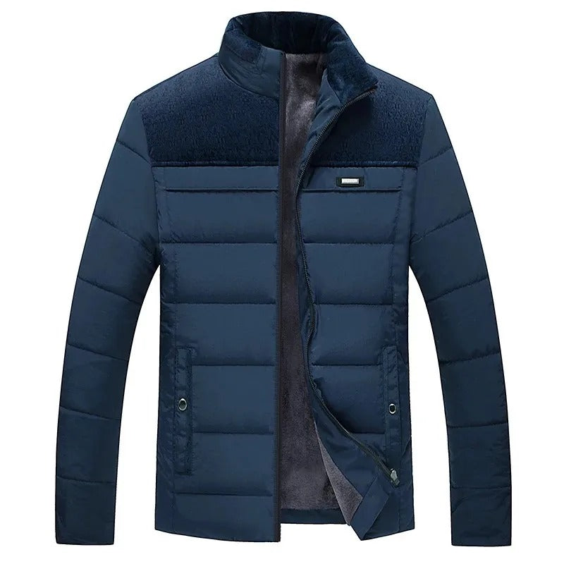 Chaqueta de Invierno Clásica con Forro de Polar Cálido – Elegante y Confortable